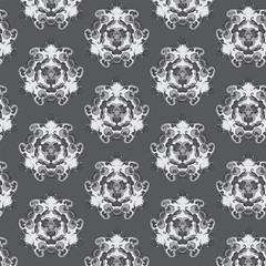 drawing hand vintage frame baroque elements for advertising in vintage style