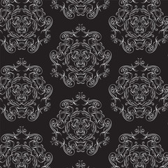 drawing hand vintage frame baroque elements for advertising in vintage style