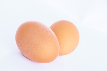 egg isolated on white background.