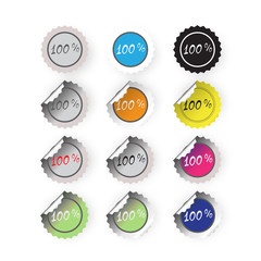 icon flat medal award vector