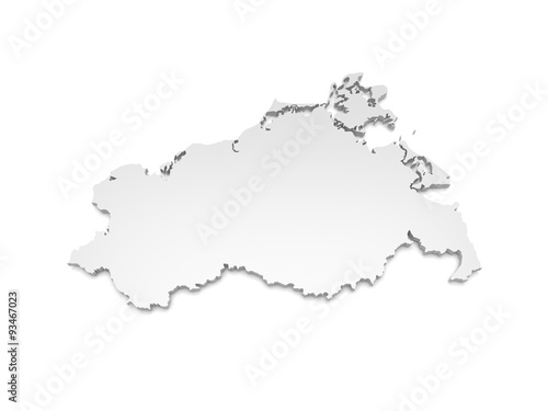 "3D Karte Mecklenburg-Vorpommern" Stockfotos und lizenzfreie Bilder auf