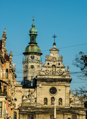 Fototapeta na wymiar Bernardine Church and Monastery in Lviv