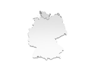 3D Karte Deutschland - Schleswig-Holstein