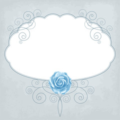 Retro background with roses