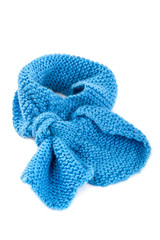 Cold winter clothing - knitted wool scarf