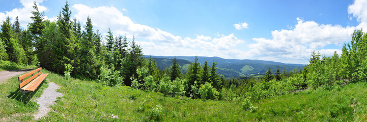 Panoramafoto Thüringer Wald