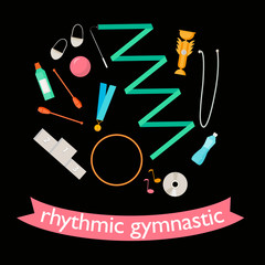 flat rhythmic gymnastic elements