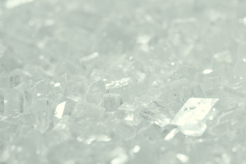 texture of white sugar crystals