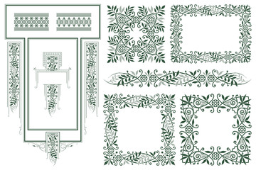 Vector template. Advertisements, flyer, web, wedding  and other