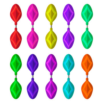 Set of skateboards  - essboards on a white background. Vector illustration.