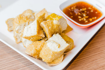 Fried Tofu with sweet souce