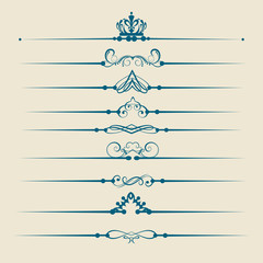 Fototapeta premium design elements vector set for graphic design in vintage style