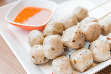 Mushroom ball, vegetarain food