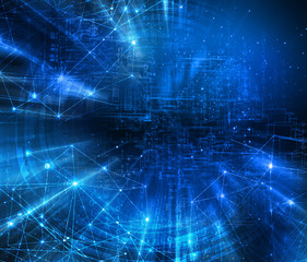 Technology background, from series best concept of global