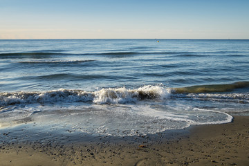 Beach and sunset in Spain