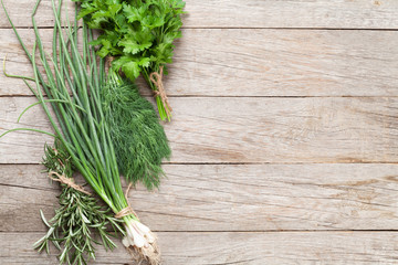 Fresh garden herbs