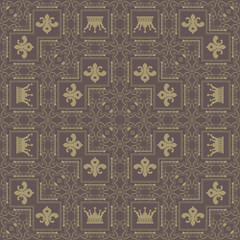 vintage wallpaper brown pattern