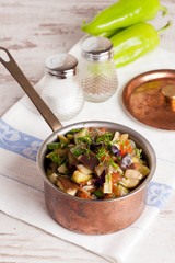 delicious vegetable stew in a pan