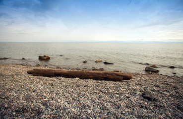 Fototapeta premium rocky coast of Lake Baikal.