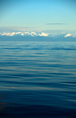 Island on Lake Baikal in the autumn.