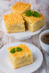 Homemade apple pie, dessert ready to eat