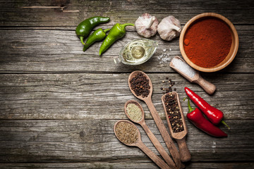 Fototapeta na wymiar Variety of spices