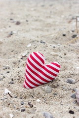  Heart / Striped Heart in the sand 