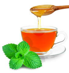 mint tea with honey