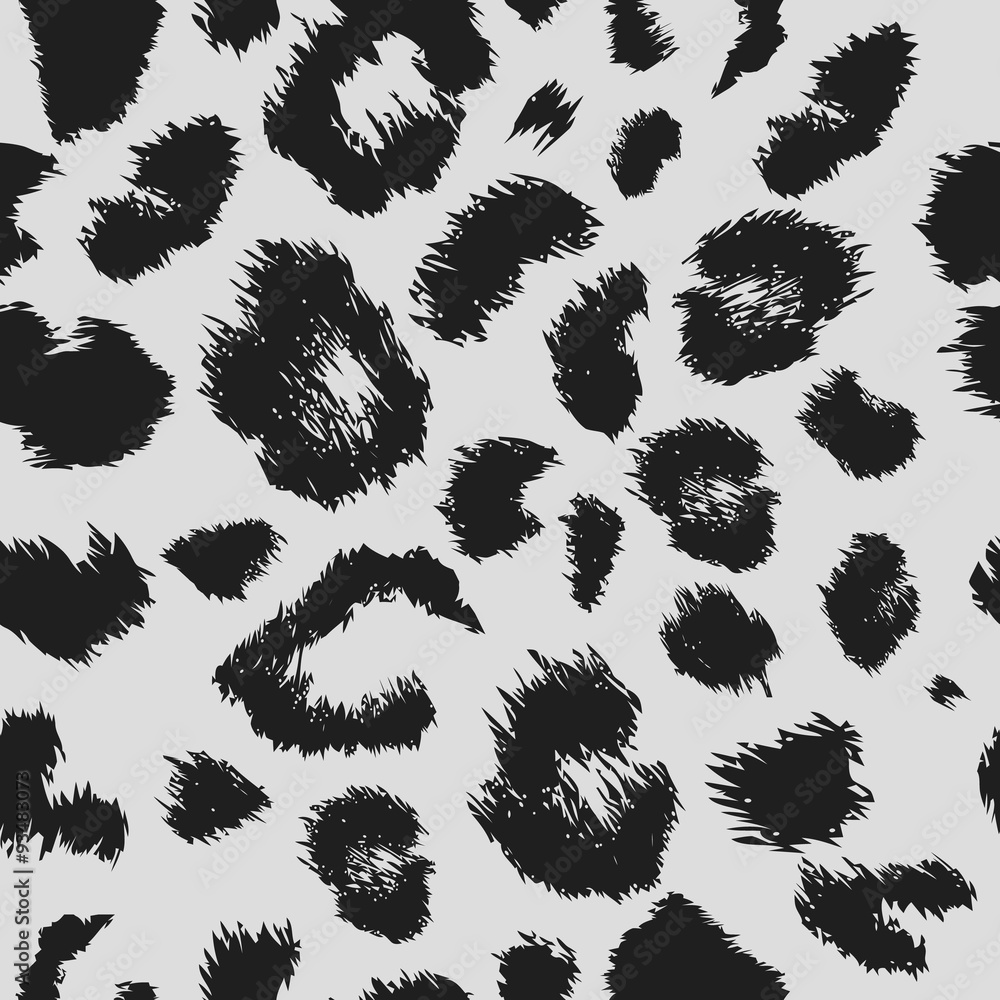 Poster leopard pattern, repeating background