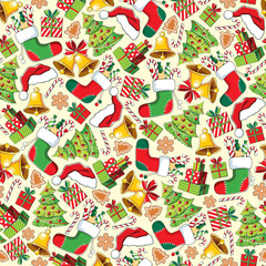 Christmas seamless pattern 