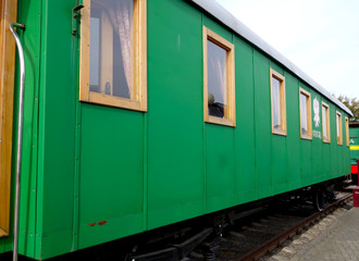 Fototapeta na wymiar Green wagon