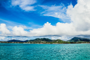 Fototapeta premium Tropical ocean island landscape