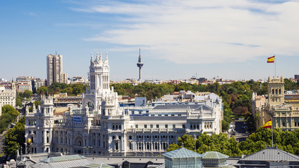 Fototapeta na wymiar Madrid aerial view, Spain