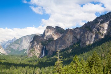 The typical view of the Yosemite Valley