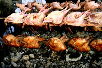 перепёлка на углях.