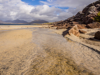 Fototapeta na wymiar Luskentyre Beach, Isle of Harris, Outer Hebrides, Scotland