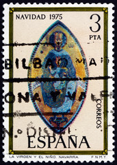 Postage stamp Spain 1975 Madonna, Mosaic