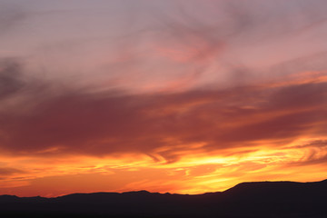 Dramatic colorful sunset