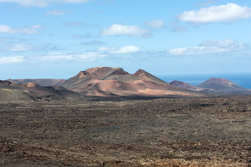 Timanfaya National Park in Lanzarote, Canary Islands, Spain