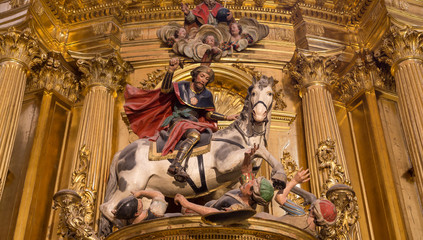 Saint James as matamores in Burgos Cathedral, on the Camino de Santiago