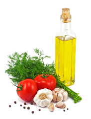 set of ingredients and spice for food cooking