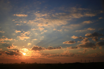 texture sky sunset clouds sun