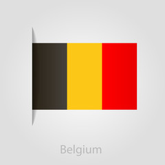Fototapeta premium Belgium flag, vector illustration