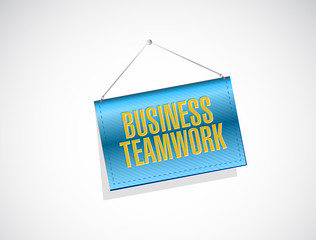 business teamwork banner sign concept