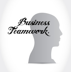 business teamwork mind sign concept