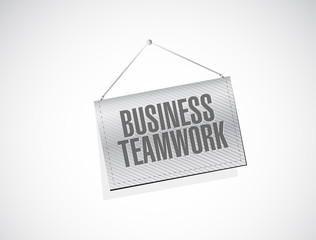 business teamwork banner sign concept