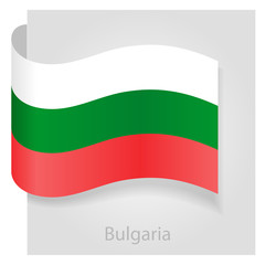 Bulgaria flag, vector illustration