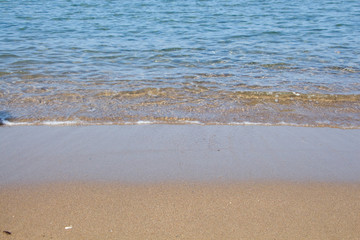 Seashore and wet sand backgrouns