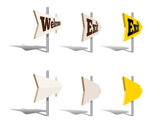 Arrow pointers vector illustration