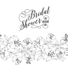 Vintage bridal shower card.